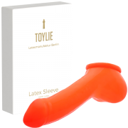 Latex Penis Sleeve ADAM 5.5 neon orange