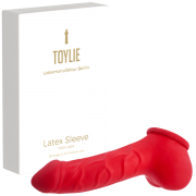 Latex Penis Sleeve CARLOS red