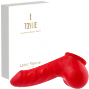 Latex Penis Sleeve DANNY red