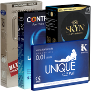 Kondomotheke® Latexfreie Kondome Probierset 4F