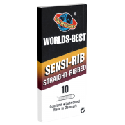 Sensi-Rib Straight-Ribbed: with soft ribs