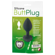 Silicone Butt Plug: mit Schmuckstein