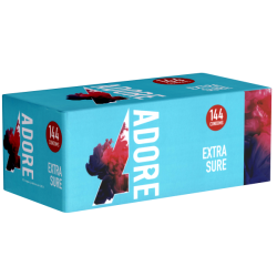 Adore «Extra Sure» 144 strong condoms for every position