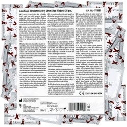 Amarelle «Safety» 54 mm (Red Ribbon) 36 Kondome für alle Gelegenheiten, Vorratstüte