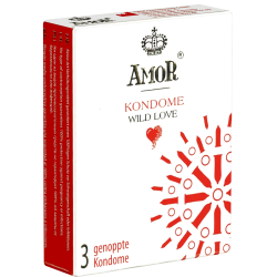 Amor «Wild Love» 3 dotted condoms for wild love and passion