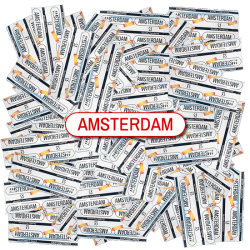 Amsterdam «GOLD» 100 wet condoms without latex smell