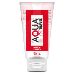 AQUA «Travel» Lollipop, 50ml wasserbasiertes Gleitgel mit Geschmack für Oralverkehr