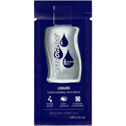 Astroglide «Waterbased Liquid» 2.5ml feuchtigkeitsspendendes Universal-Gleitgel - auf Wasserbasis und für Veganer geeignet, Sachet