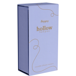 Beppy «Hollow Tampon» lila, Box mit einem Tampon, wiederverwendbar, vegan