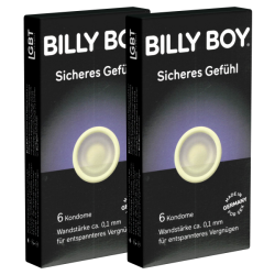 Billy Boy «Sicheres Gefühl» (Safe Feeling) 2 x 6 power condoms for strong sex, double pack