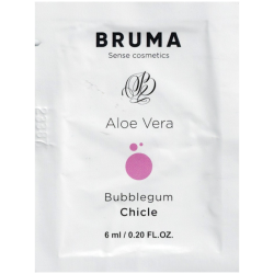 BRUMA «Aloe Vera» Bubblegum, 6ml aromatisiertes Gleitgel mit Aloe Vera und Kaugummi-Geschmack (Sachet)