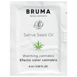 BRUMA «Warming Cannabis» 6ml aromatisiertes Gleitgel mit Wärme-Effekt und Hanf-Geschmack (Sachet)