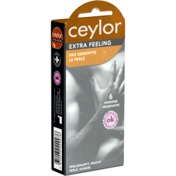 Ceylor «Extra Feeling» 6 Schweizer Noppenkondome, sicher verpackt