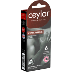 Ceylor «Extra Feeling» 6 Schweizer Noppenkondome, sicher verpackt