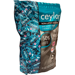 Ceylor «Non-Latex Ultra Thin» 100 ultradünne, latexfreie Kondome für Allergiker (50% dünner)