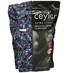 Ceylor «Extra Strong» 100 verstärkte Kondome, verpackt im hygienischen Dösli