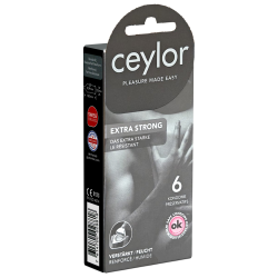 Ceylor «Extra Strong» 6 starke Kondome, hygienisch verpackt