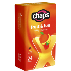 Chaps «Fruit & Fun» 24 farbige, fruchtige und aromatisierte Kondome