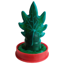 Scherzkondom mit Figur «Cannabis» 1 Stück, handbemalt