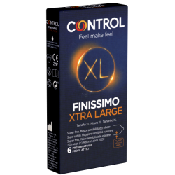 Control «Finissimo Xtra Large» 6 ultradünne XXL-Kondome für super sensitiven Safer Sex