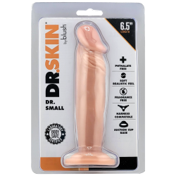 Dr. Skin «Dr. Small Dildo - Vanilla» anatomischer Dildo mit großer Eichel und Saugnapf