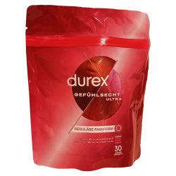 Durex «Gefühlsecht Ultra» 30 dünne Kondome mit 20% dünnerer Spitze