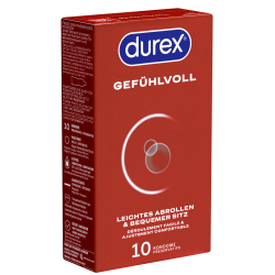 Durex «Gefühlvoll» 10 Kondome für leichtes abrollen mit Easy-On™-Passform