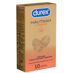 Durex «Hautnah Latexfrei» 10 latexfreie Markenkondome mit Easy-On™-Passform