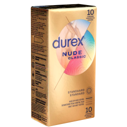 Durex «Nude Classic» 10 ultra dünne Markenkondome für noch mehr Gefühl