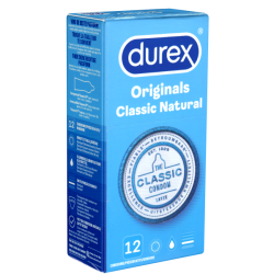 Durex «Originals Classic Natural» 12 Markenkondome mit Easy-On™-Passform für einfaches Abrollen