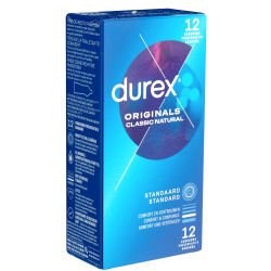 Durex «Originals Classic Natural» 12 Markenkondome mit Easy-On™-Passform für einfaches Abrollen