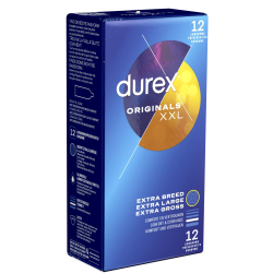 Durex «Originals XXL» 12 extra große Markenkondome mit 60mm Breite
