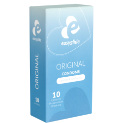 EasyGlide «Original» 10 transparente Kondome, anatomisch geformt