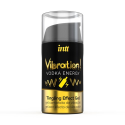 INTT «Vibration! Vodka Energy» 15ml prickelndes Intimgel mit Geschmack (Wodka Energy) für einen intensiven Orgasmus