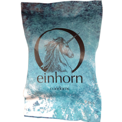 Einhorn Condoms «Bali» 7 vegane Kondome in der Chipstüte