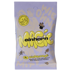 Einhorn Condoms «MAGIC» 3 dünne vegane Kondome in der Chipstüte