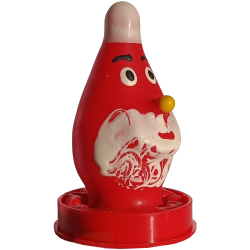 Scherzkondom mit Figur «Nikolaus» 1 Stück, handbemalt