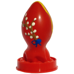 Scherzkondom mit Figur «Osterei (rot)» 1 Stück, handbemalt