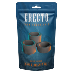 Erecto Liquid Silicone «Ball Stretcher Set» super flexibel, extra weich, 3 verschiedene Größen