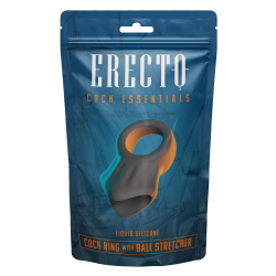 Erecto Liquid Silicone «Cock Ring with Ball Stretcher» sehr flexibel, extra weich, Robust und stabil