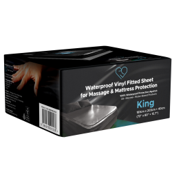 EROTICGEL «Massagelaken - KING v2 BLACK» NURU Massage Bettlaken, schwarz