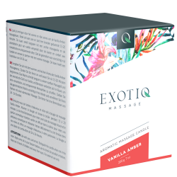 Exotiq  «Vanilla Amber» Massagekerze mit sinnlichem Duft (Vanille Ambra), 200g