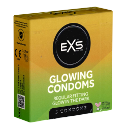 EXS Kleinpackung «Glowing Condoms» 3 Leuchtkondome