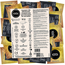 EXS Vorratspackung «Grande» XL, 100 XXL-Kondome für noch mehr Freiraum
