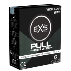 EXS «Pull» Non Latex, 6 latexfreie, absolut geruchlose Kondome