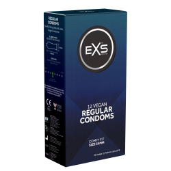 EXS «Regular» Comfy Fit, 12 bequeme Kondome mit 65mm-Kopfteil