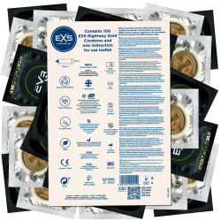 EXS Vorratspackung «Rightway Gold» 100 zweifarbige Kondome für einfaches Überziehen