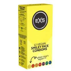 EXS «Smiley Face» 12 glückliche Kondome (Rundfolien)
