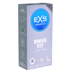 EXS «Snug Fit» Closer Fitting - 12 Kleine Kondome, 49mm, Vegan