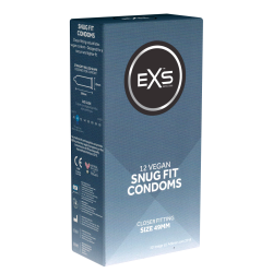 EXS «Snug Fit» Closer Fitting - 12 Kleine Kondome, 49mm, Vegan